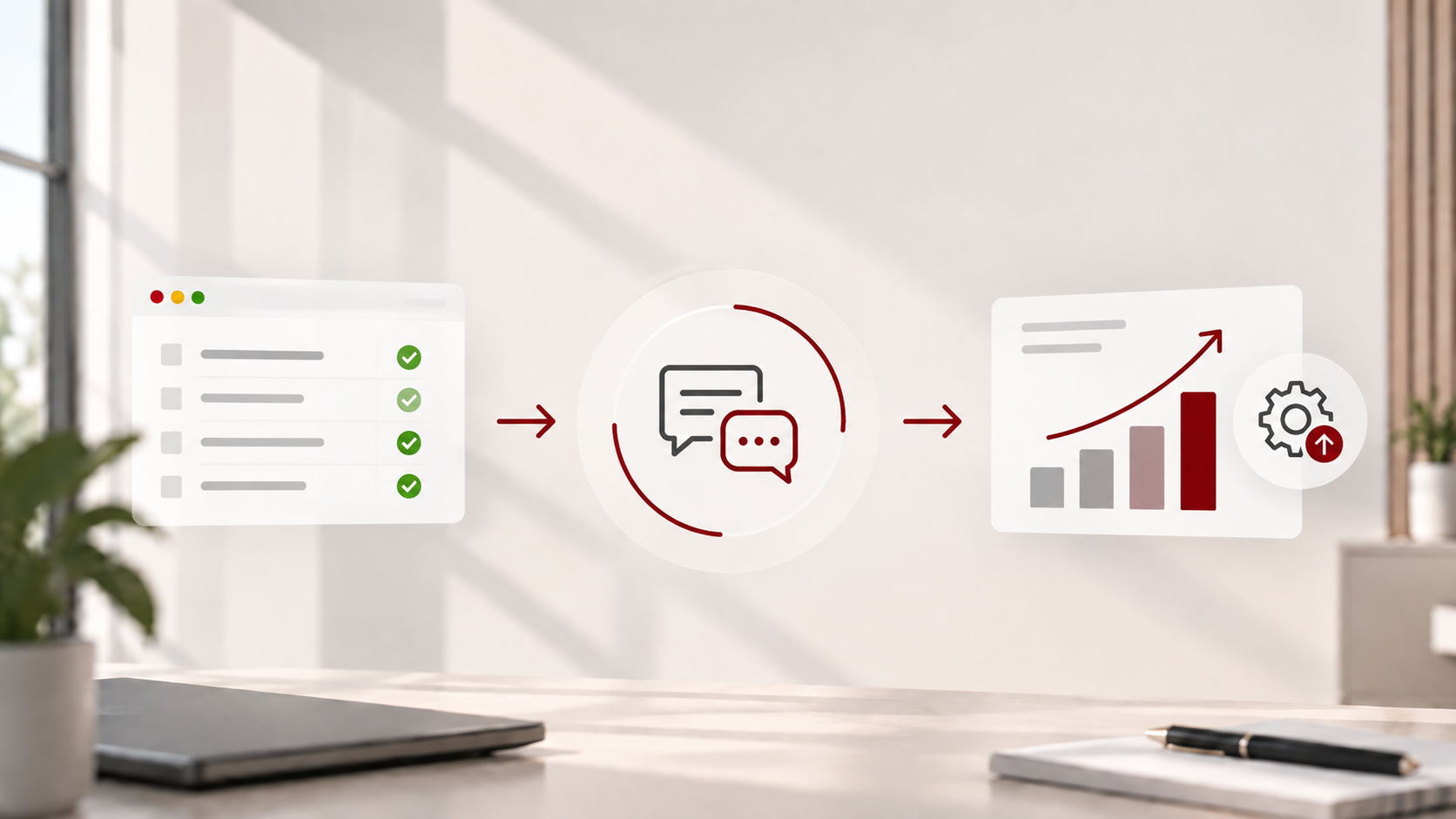 Feedback- und Optimierungszyklus: Feedback erhalten, analysieren, optimieren, Mehrwert schaffen